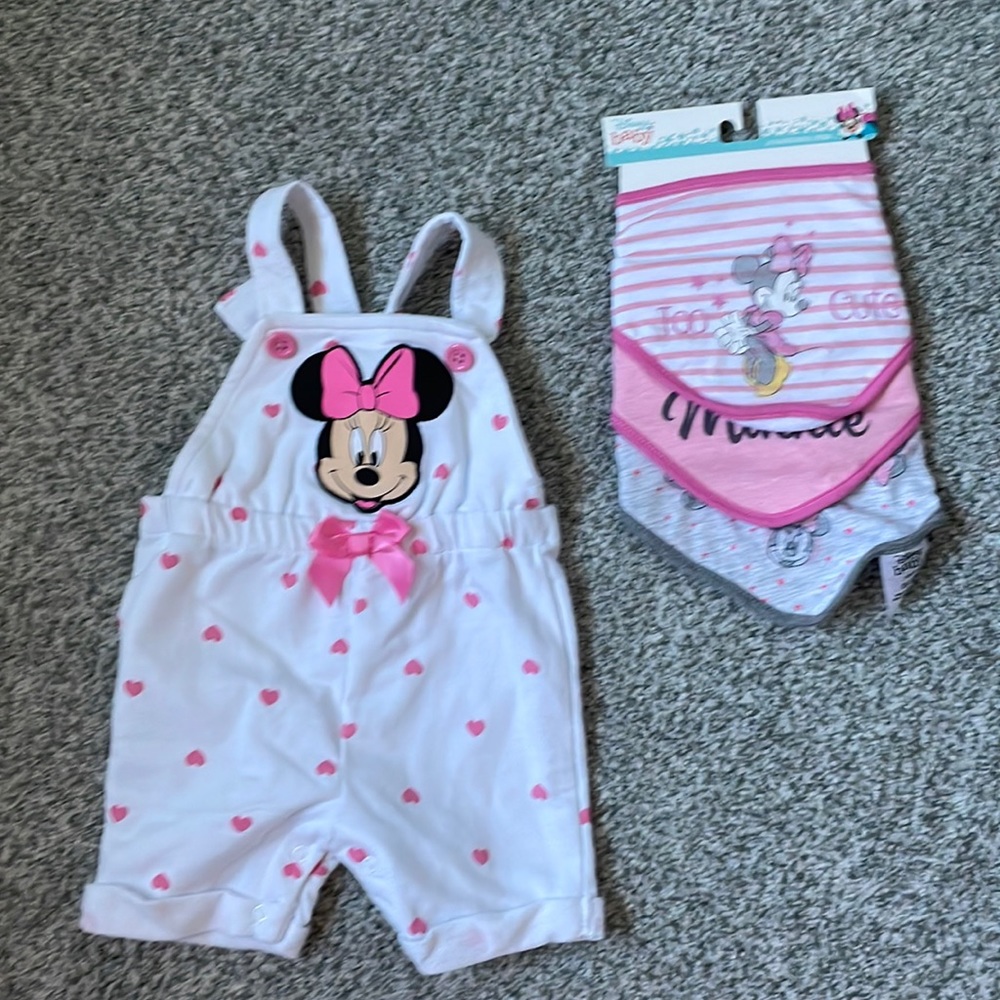 Disney baby overalls and bibs